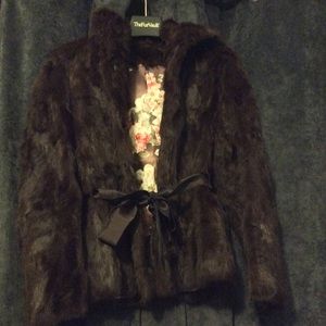 Real rabbit fur jacket.